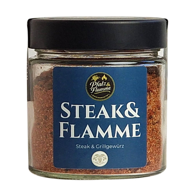 Pfalz & Flamme Steak & Flamme Gewürzmischung, 100g Glas