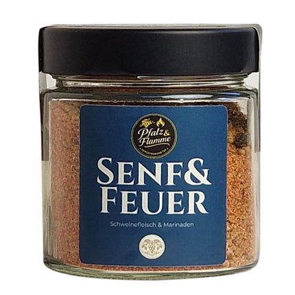 Pfalz & Flamme Senf & Feuer Gewürzmischung, 100g Glas