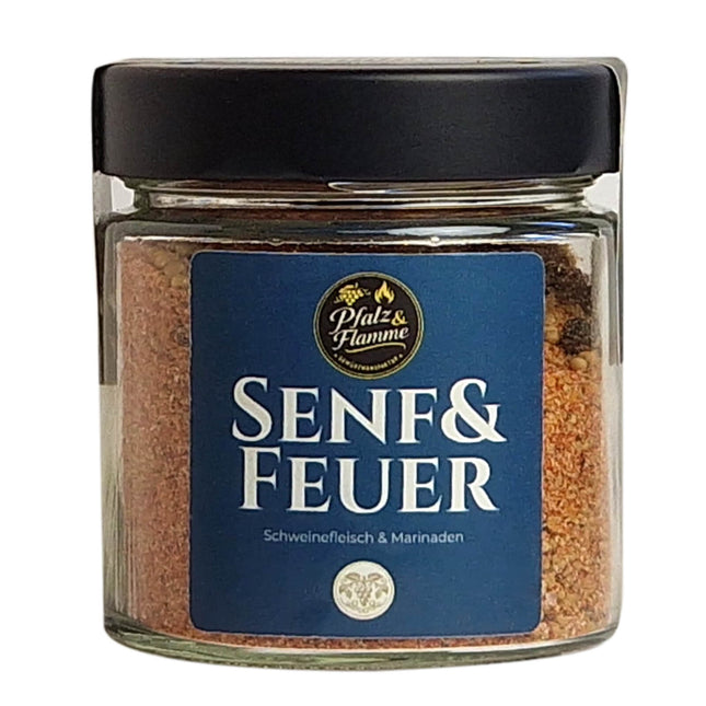 Pfalz & Flamme Senf & Feuer Gewürzmischung, 100g Glas